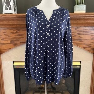 Old Navy Polka Dot‎ Popover Top NWT Sz. M